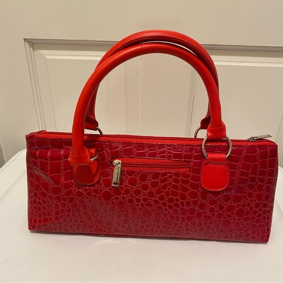 Red Crocodile Pattern wine tote bag/lunch bag😃 - Picture 2 of 3